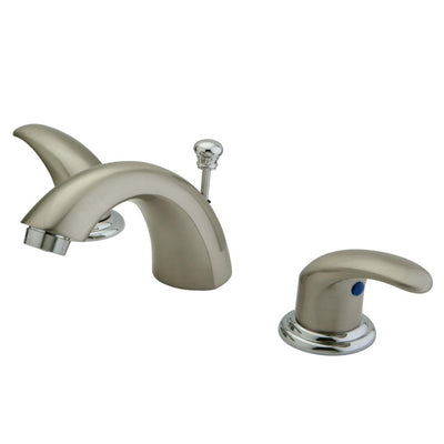 Kingston Satin Nickel/Chrome 4"-8" Mini Widespread Bathroom Faucet KB6957LL