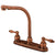 Kingston Brass Antique Copper High Arch Kitchen Faucet KB716ALLS