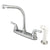 Kingston Brass Chrome 8" Centerset High Arch Kitchen Faucet With Sprayer KB751