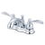 Kingston Chrome NuWave French 4" centerset bathroom faucet w/ drain KB7621NFL