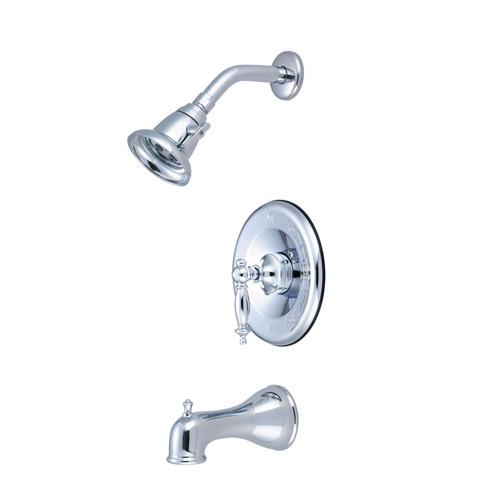 Kingston Brass Chrome Templeton Tub & Shower Combination Faucet KB7631TL