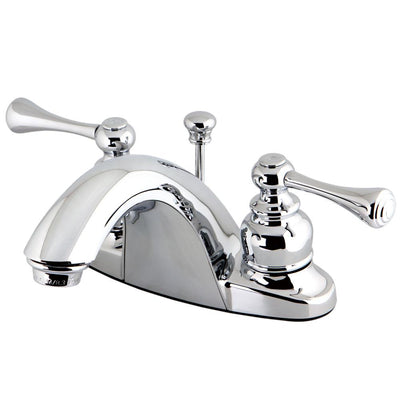 Kingston English Country 2 handle Chrome 4" Centerset Bathroom Faucet KB7641BL