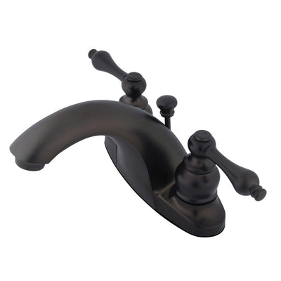 English Country Oil Rubbed Bronze 4" Centerset Bathroom Faucet KB7645AL