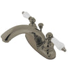 Kingston English Country Satin Nickel 4" Centerset Bathroom Faucet KB7648PL