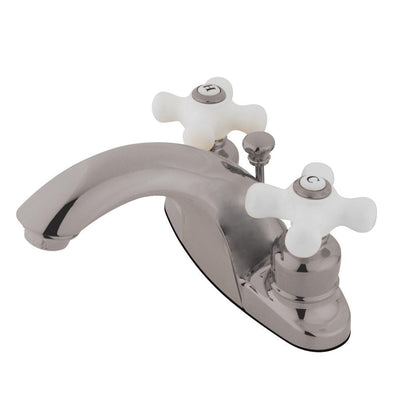 Kingston English Country Satin Nickel 4" Centerset Bathroom Faucet KB7648PX