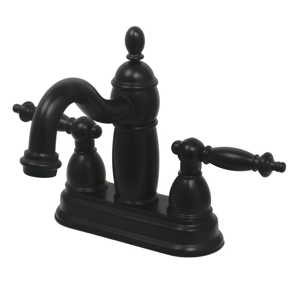 Kingston Oil Rubbed Bronze Templeton 4" Centerset Bathroom Faucet KB7905TL