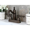 Kingston Oil Rubbed Bronze Templeton 4" Centerset Bathroom Faucet KB7905TL