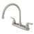 Kingston Satin Nickel Magellan high arch 8" kitchen faucet KB798LS