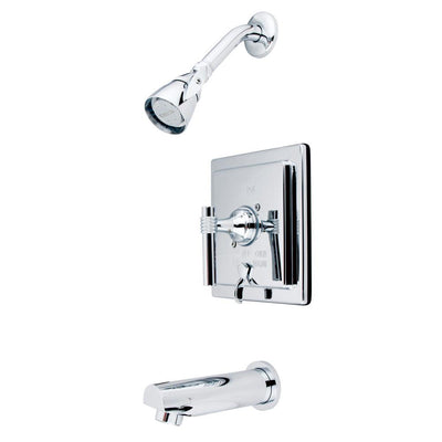 Kingston Milano Chrome Single Handle Tub and Shower Combination Faucet KB86510ML