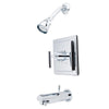 Kingston Brass Chrome Manhattan tub & shower Combination Faucet KB8651CML