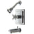 Kingston Brass KB8651ZX Tub and Shower Combination Faucet Polished Chrome