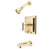 Kingston Polished Brass Manhattan tub & shower Combination Faucet KB86520CML