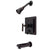 Kingston Oil Rubbed Bronze Manhattan tub & shower faucet combination KB86550CML