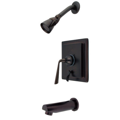 Kingston Silver Sage Oil Rubbed Bronze Tub & Shower Combo Faucet KB86550ZL