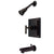 Kingston Oil Rubbed Bronze Manhattan tub & shower faucet combination KB8655CML