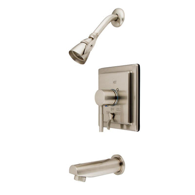 Kingston Brass Concord Satin Nickel Single Handle Tub & Shower Faucet KB86580DL