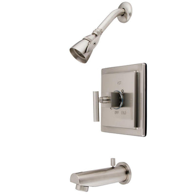 Kingston Brass Claremont Satin Nickel Tub & Shower Combination Faucet KB8658CQL