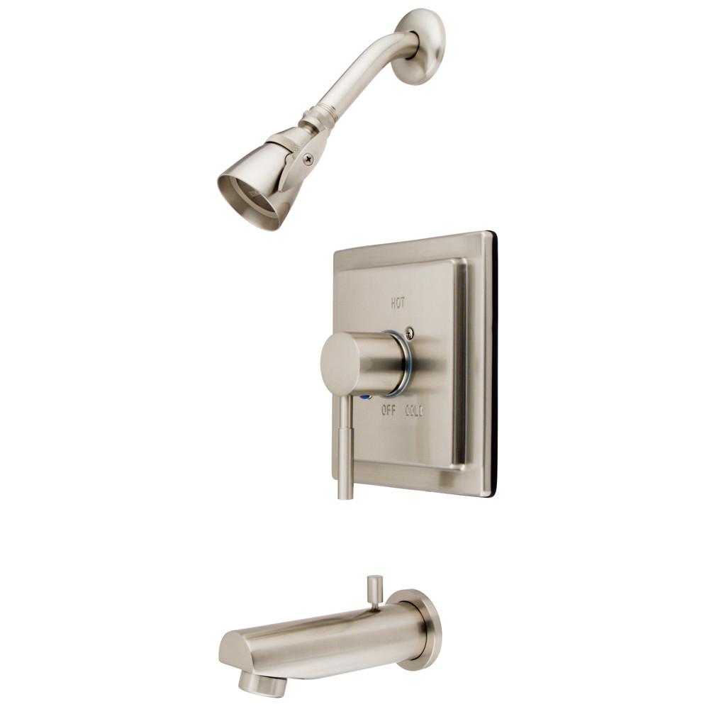 Kingston Brass Concord Satin Nickel Single Handle Tub & Shower Faucet KB8658DL