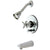 Kingston Brass KB86910ZX Tub and Shower Combination Faucet Polished Chrome