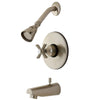 Kingston Brass KB8698ZX Tub and Shower Combination Faucet Satin Nickel