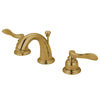 Kingston Polished Brass 4" to 8" Mini Widespread Bathroom Faucet KB8912NFL