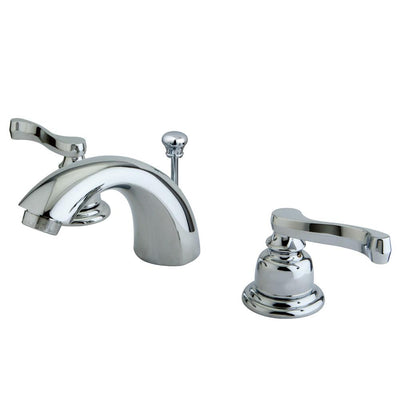 Kingston Chrome 2 Handle 4" to 8" Mini Widespread Bathroom Faucet KB8951FL