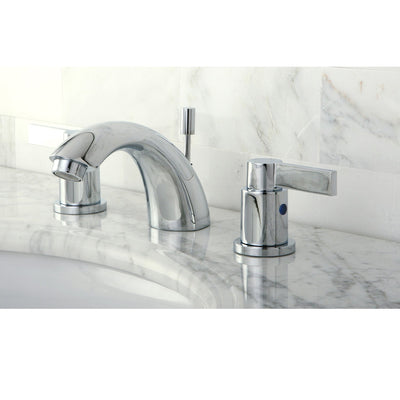 Kingston Chrome NuvoFusion Mini Widespread bathroom Faucet w/PopUp KB8951NDL