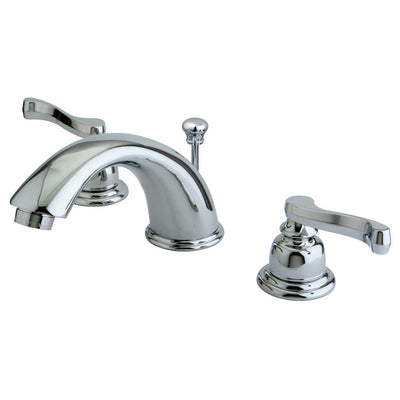 Kingston Brass Chrome 2 Handle Widespread Bathroom Faucet w Pop-up KB8961FL