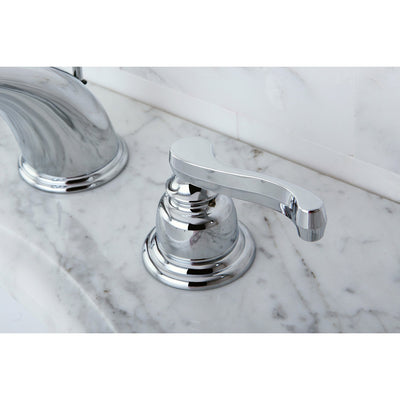 Kingston Brass Chrome 2 Handle Widespread Bathroom Faucet w Pop-up KB8961FL