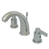 Kingston Chrome NuvoFusion Goose Neck Spout Widespread bathroom Faucet KB8981NDL