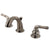 Kingston Brass Vintage Nickel Magellan 2 handle widespread bathroom faucet KB913