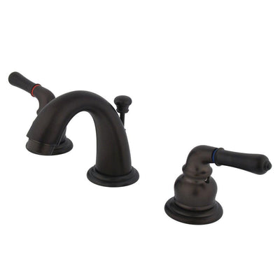 Kingston Oil Rubbed Bronze Magellan 2 handle widespread bathroom faucet KB915