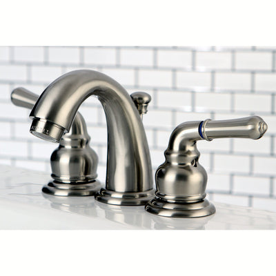 Kingston Brass Satin Nickel Magellan 2 handle widespread bathroom faucet KB918