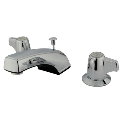 Kingston Brass Chrome 2 Handle Widespread Bathroom Faucet w Pop-up KB920B