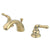 Kingston Polished Brass 4"-8" Mini Widespread Bathroom Faucet w Pop-up KB952