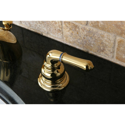 Kingston Polished Brass 4"-8" Mini Widespread Bathroom Faucet w Pop-up KB952