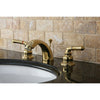 Kingston Polished Brass 4"-8" Mini Widespread Bathroom Faucet w Pop-up KB952