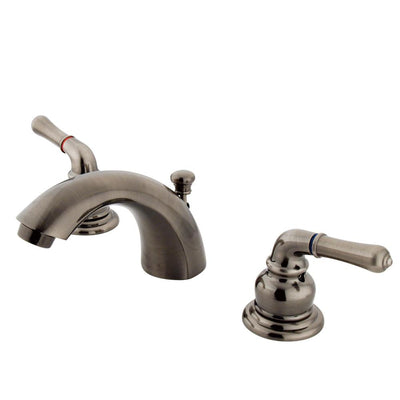 Kingston Vintage Nickel 4"-8" Mini Widespread Bathroom Faucet w Pop-up KB953