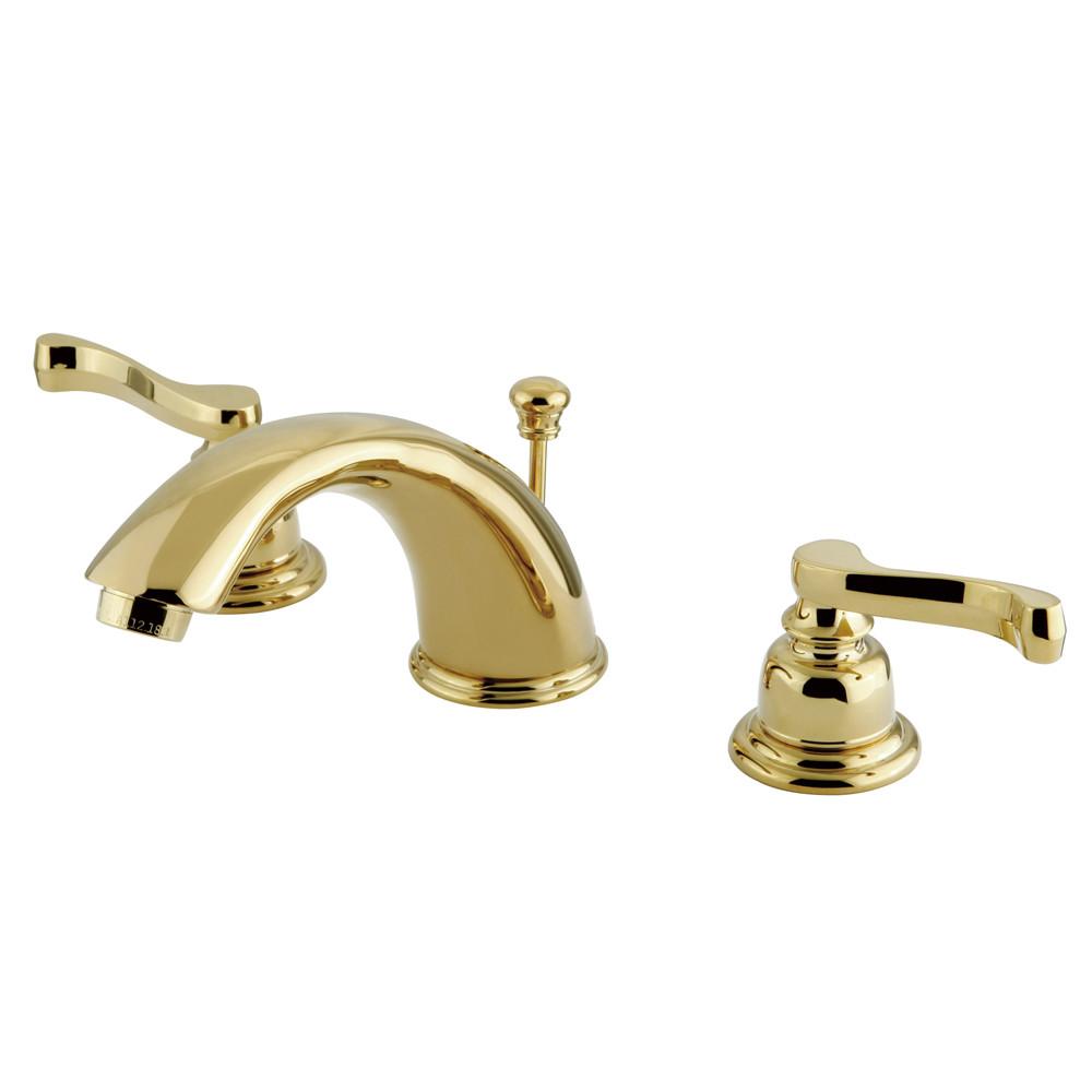 Kingston Polished Brass 8"-16" Widespread Bathroom Faucet w Pop-up KB962FL