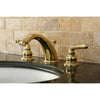 Kingston Polished Brass 8"-16" Widespread Bathroom Faucet w Pop-up KB962