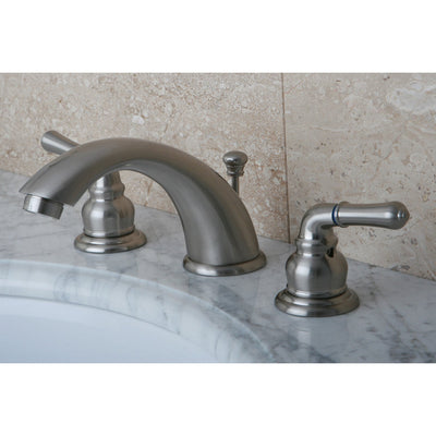 Kingston Brass Satin Nickel 8"-16" Widespread Bathroom Faucet w Pop-up KB968