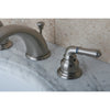 Kingston Brass Satin Nickel 8"-16" Widespread Bathroom Faucet w Pop-up KB968