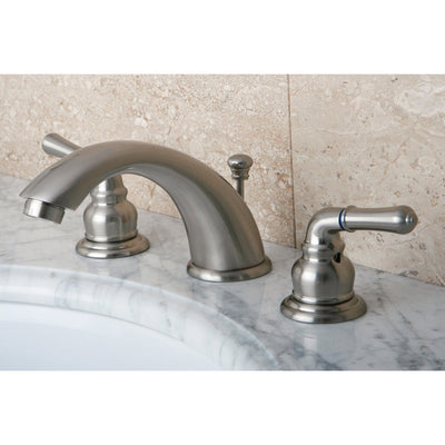 Kingston Brass Satin Nickel 8"-16" Widespread Bathroom Faucet w Pop-up KB968