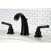 Kingston Oil Rubbed Bronze Magellan 2 handle widespread bathroom faucet KB985