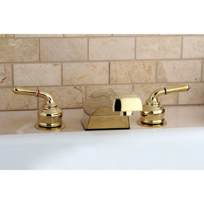 Kingston Brass Polished Brass Magellan roman tub filler faucet KC382