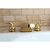 Kingston Brass Polished Brass Magellan roman tub filler faucet KC382