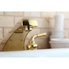 Kingston Brass Polished Brass Magellan roman tub filler faucet KC382