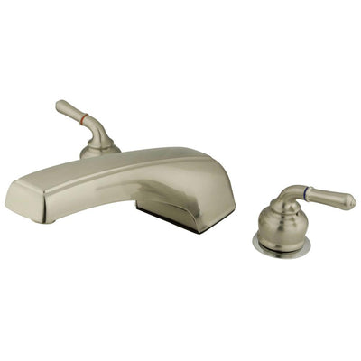 Kingston Brass Satin Nickel Magellan 2 handle roman tub filler faucet KC388