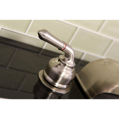 Kingston Brass Satin Nickel Magellan 2 handle roman tub filler faucet KC388