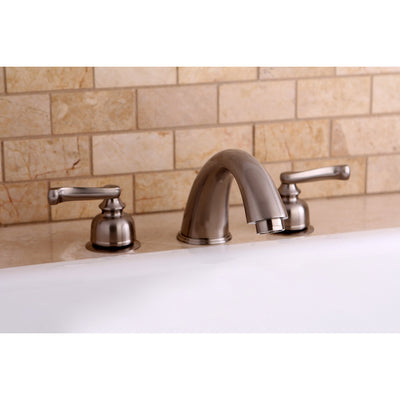 Kingston Brass Satin Nickel Two Handle Roman Tub Filler Faucet KC8368